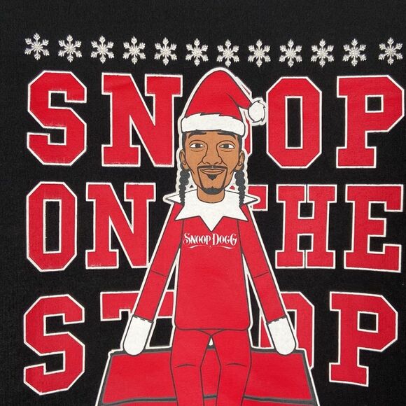 Dogg Supply Snoop on the Stoop ugly Christmas sweater crewneck sweatshirt Mens M - Picture 2 of 8